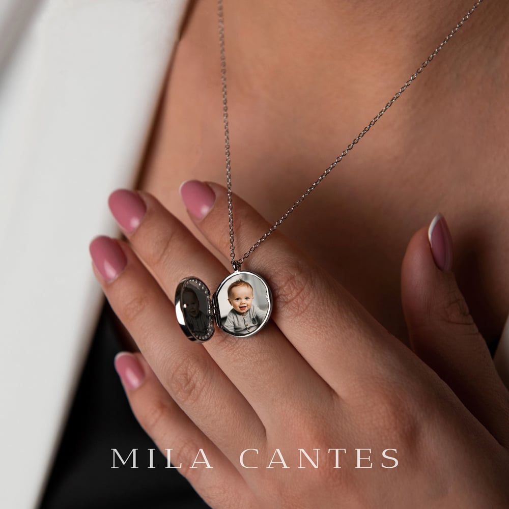 LUNA LOCKET | Forever in My Heart | Sterling Silver - MILA CANTES