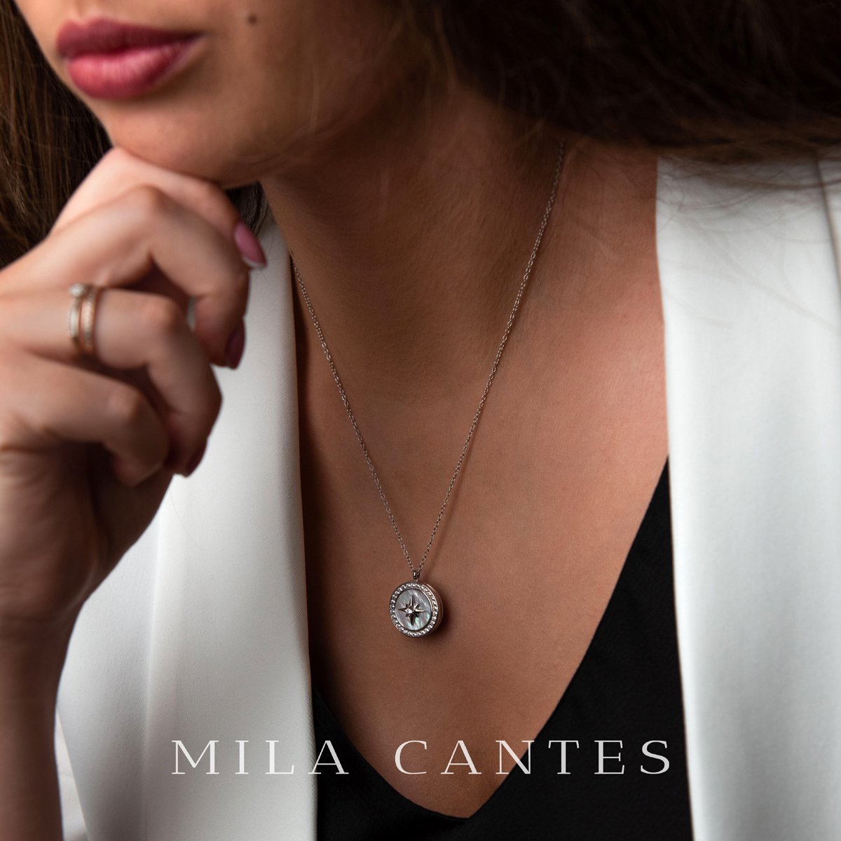 LUNA LOCKET | Happy Parents | Sterling Silver - MILA CANTES