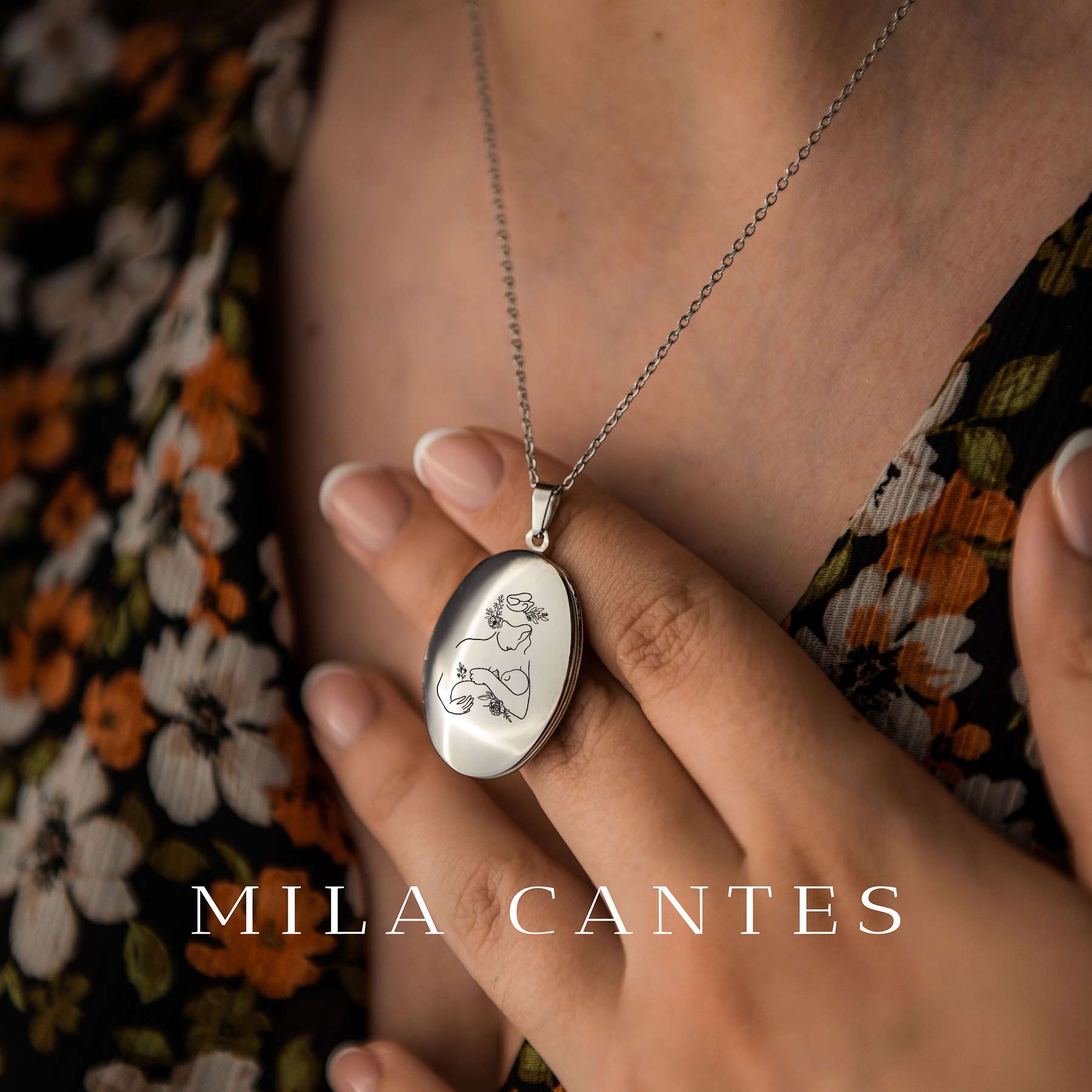 OVAL LOCKET | Mom And Baby - MILA CANTES
