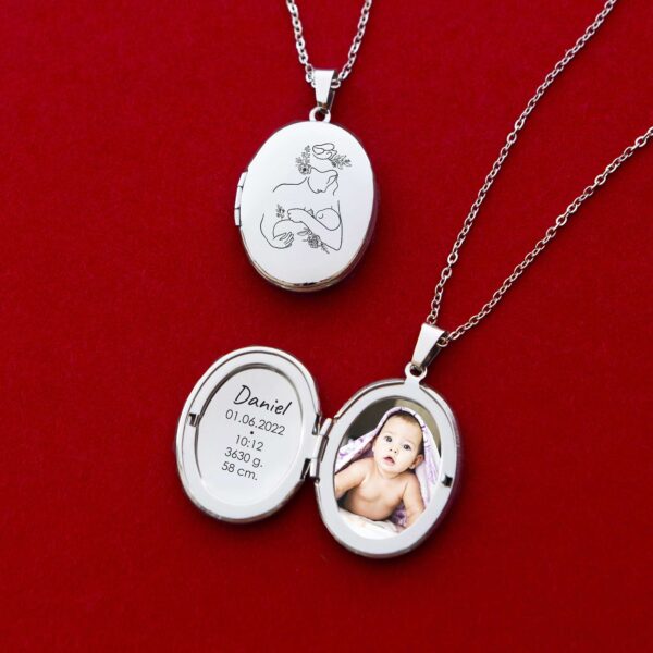 OVAL LOCKET | Mom And Baby