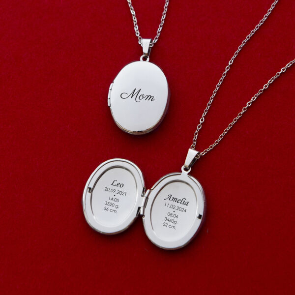 OVAL LOCKET | Mom Of Two