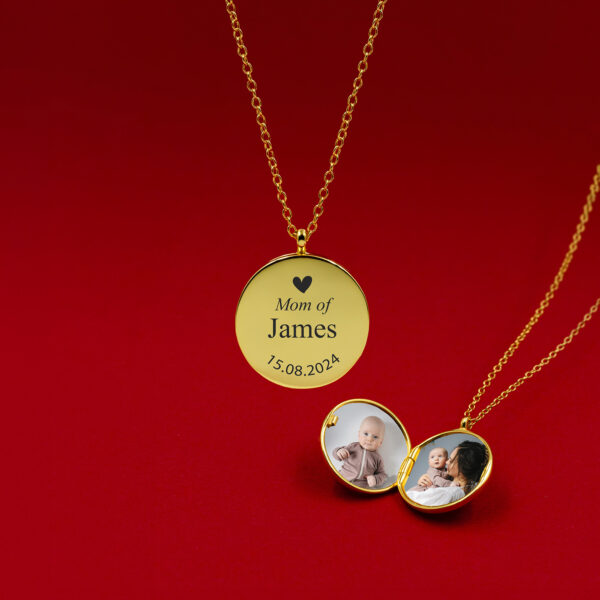 ROUND LOCKET | Happy Parents | Sterling Silver